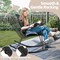 Costway 2 PCS Patio Rocking Chair Heavy-Duty Metal Rocker Outdoor Anti-Slip Black